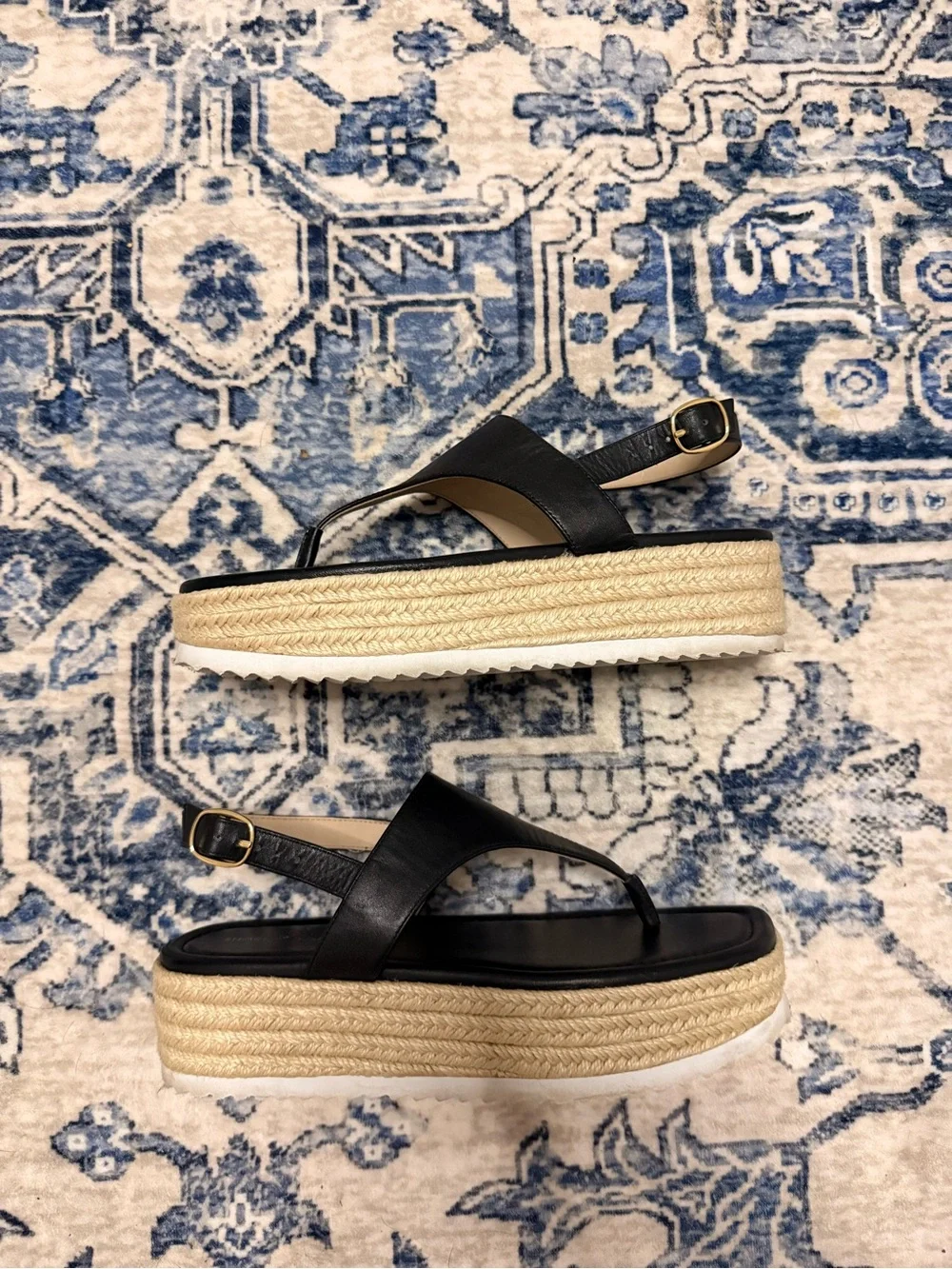 Stuart Weitzman strap vamp